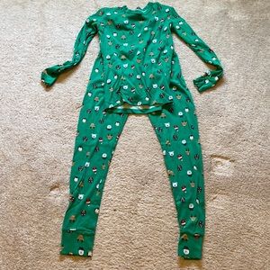 Gap kids organically grown cotton size 14 pajama set holiday themed